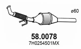 Asso 58.0078 Catalytic Converter 580078