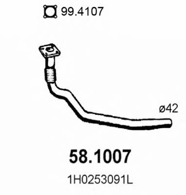 Asso 58.1007 Exhaust pipe 581007
