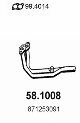  58.1008 Exhaust pipe 581008