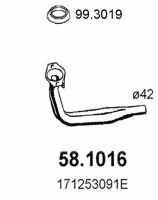 Asso 58.1016 Exhaust pipe 581016