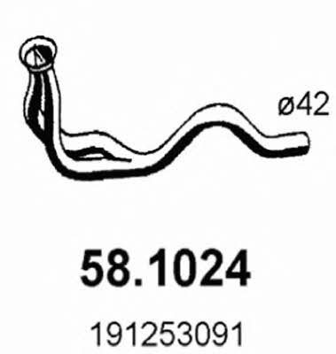 Asso 58.1024 Exhaust pipe 581024