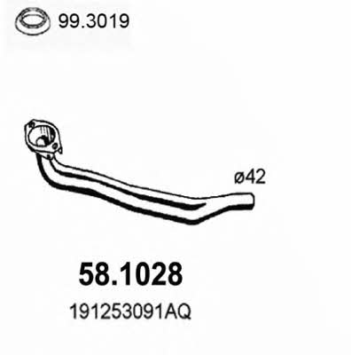 Asso 58.1028 Exhaust pipe 581028