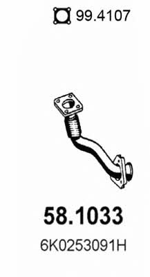 Asso 58.1033 Exhaust pipe 581033