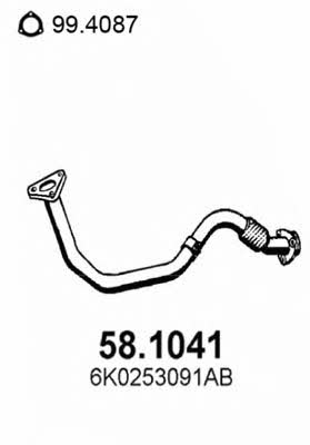 Asso 58.1041 Exhaust pipe 581041