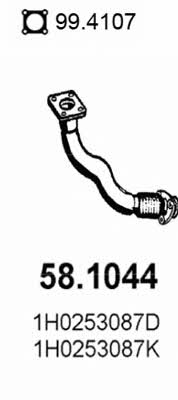 Asso 58.1044 Exhaust pipe 581044