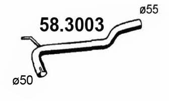 Asso 58.3003 Exhaust pipe 583003