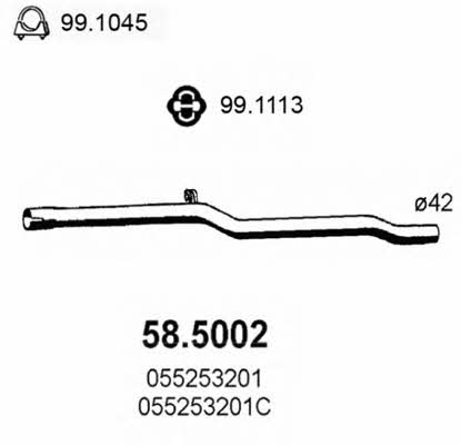 Asso 58.5002 Exhaust pipe 585002