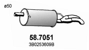 Asso 58.7051 End Silencer 587051