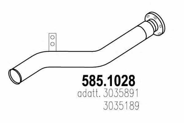 Asso 585.1028 Exhaust pipe 5851028
