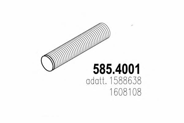 Asso 585.4001 Corrugated pipe 5854001