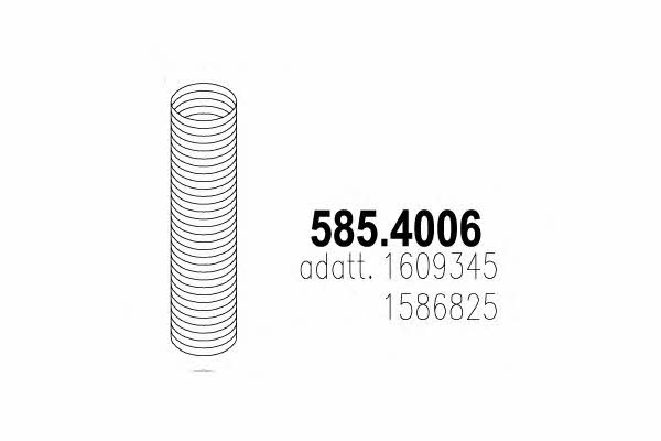 Asso 585.4006 Corrugated pipe 5854006
