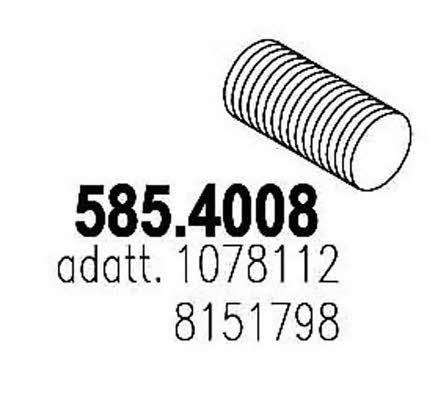 Asso 585.4008 Corrugated pipe 5854008