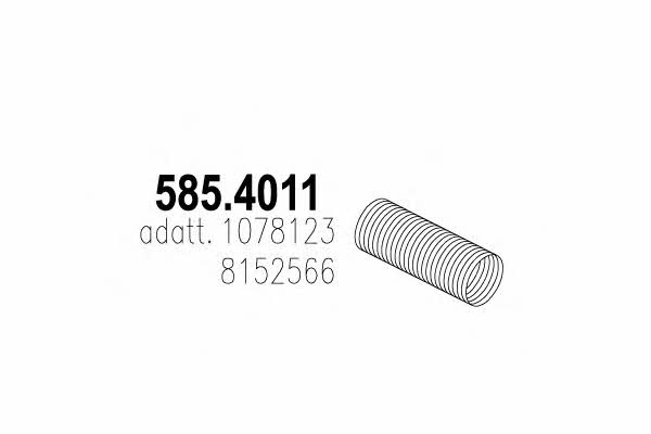 Asso 585.4011 Corrugated pipe 5854011