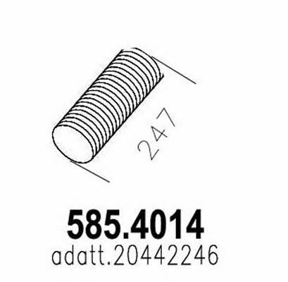 Asso 585.4014 Corrugated pipe 5854014
