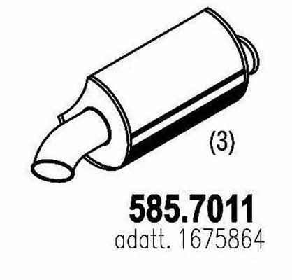 Asso 585.7011 Middle-/End Silencer 5857011