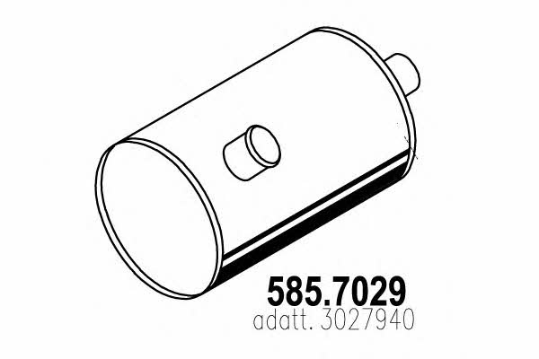 Asso 585.7029 Middle-/End Silencer 5857029