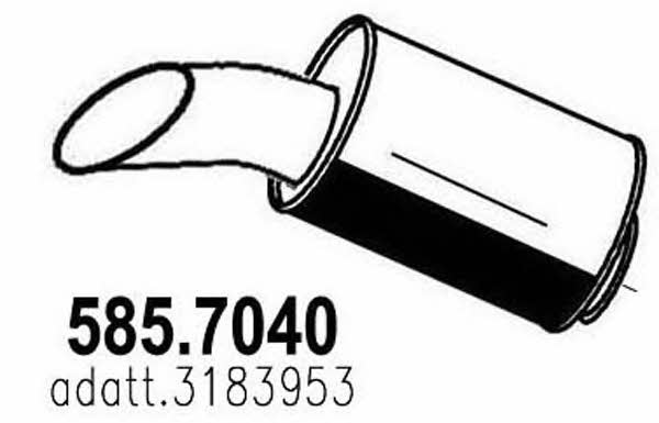 Asso 585.7040 Middle-/End Silencer 5857040