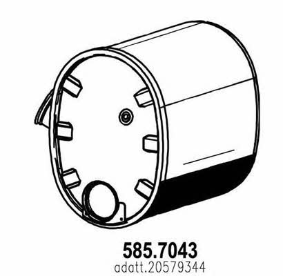 Asso 585.7043 Diesel particulate filter DPF 5857043