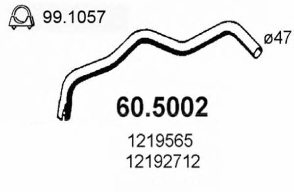 Asso 60.5002 Exhaust pipe 605002