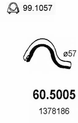 Asso 60.5005 Exhaust pipe 605005