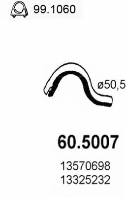 Asso 60.5007 Exhaust pipe 605007