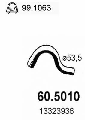 Asso 60.5010 Exhaust pipe 605010