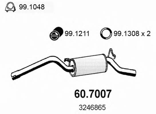 Asso 60.7007 End Silencer 607007