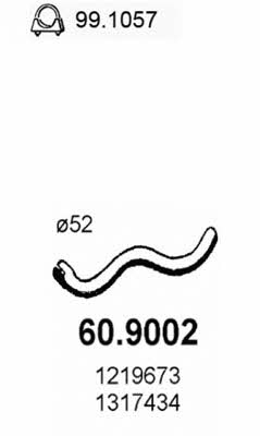 Asso 60.9002 Exhaust pipe 609002