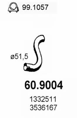 Asso 60.9004 Exhaust pipe 609004