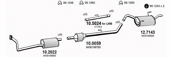  ART3050 Exhaust system ART3050