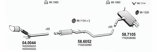 ART3067 Asso Exhaust system