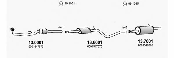 ART3096 Asso Exhaust system