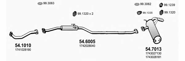  ART3100 Exhaust system ART3100