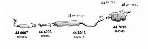  ART3599 Exhaust system ART3599