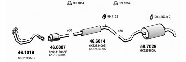 ART3623 Asso Exhaust system