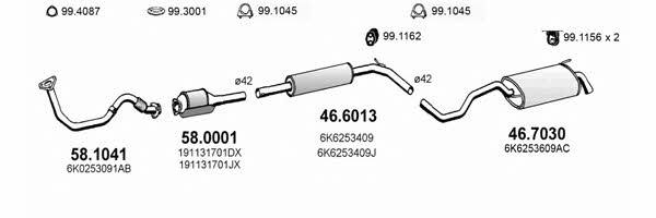 ART3638 Asso Exhaust system