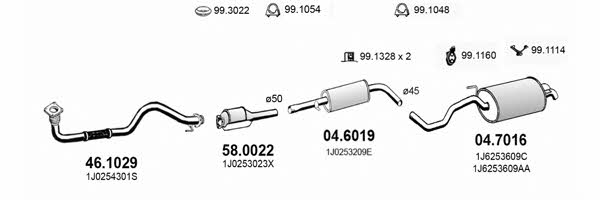  ART3650 Exhaust system ART3650