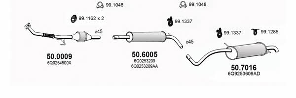 ART3720 Asso Exhaust system