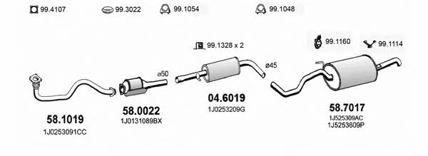 ART3732 Asso Exhaust system