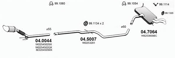 ART3171 Asso Exhaust system