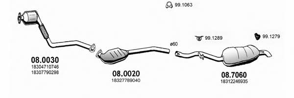 ART3181 Asso Exhaust system