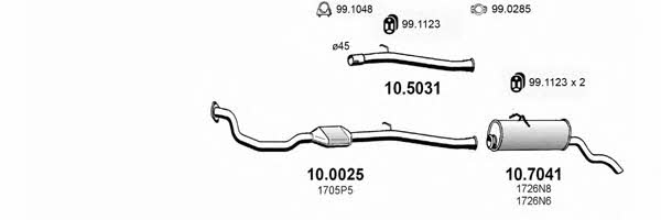 ART3228 Asso Exhaust system