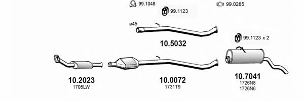  ART3230 Exhaust system ART3230