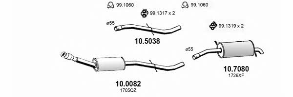 Asso ART3252 Exhaust system ART3252