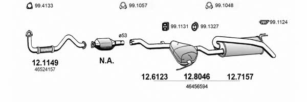 Asso ART3313 Exhaust system ART3313