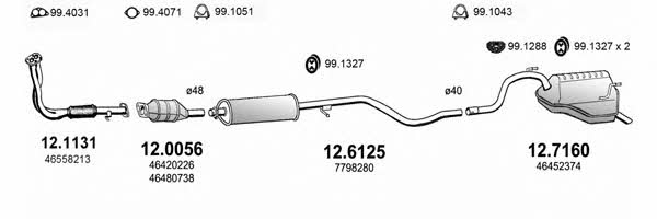  ART3315 Exhaust system ART3315