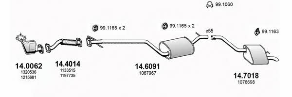 ART3390 Asso Exhaust system
