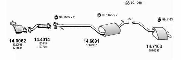 ART3391 Asso Exhaust system