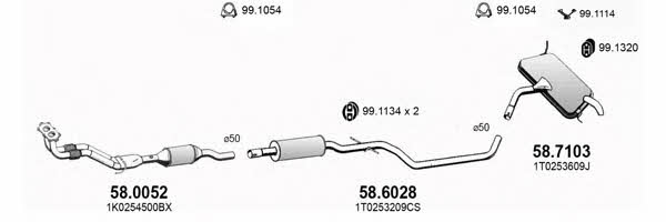 Asso ART3795 Exhaust system ART3795