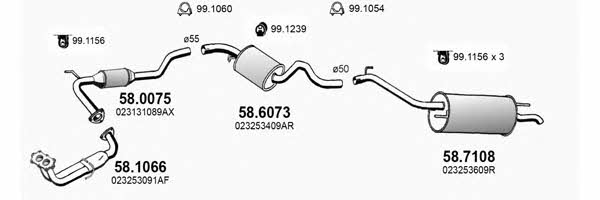 ART3846 Asso Exhaust system
